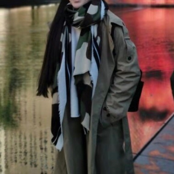 Zara Camouflage scarf.
